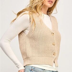 NWT Topshop Knit Sweater Vest XS